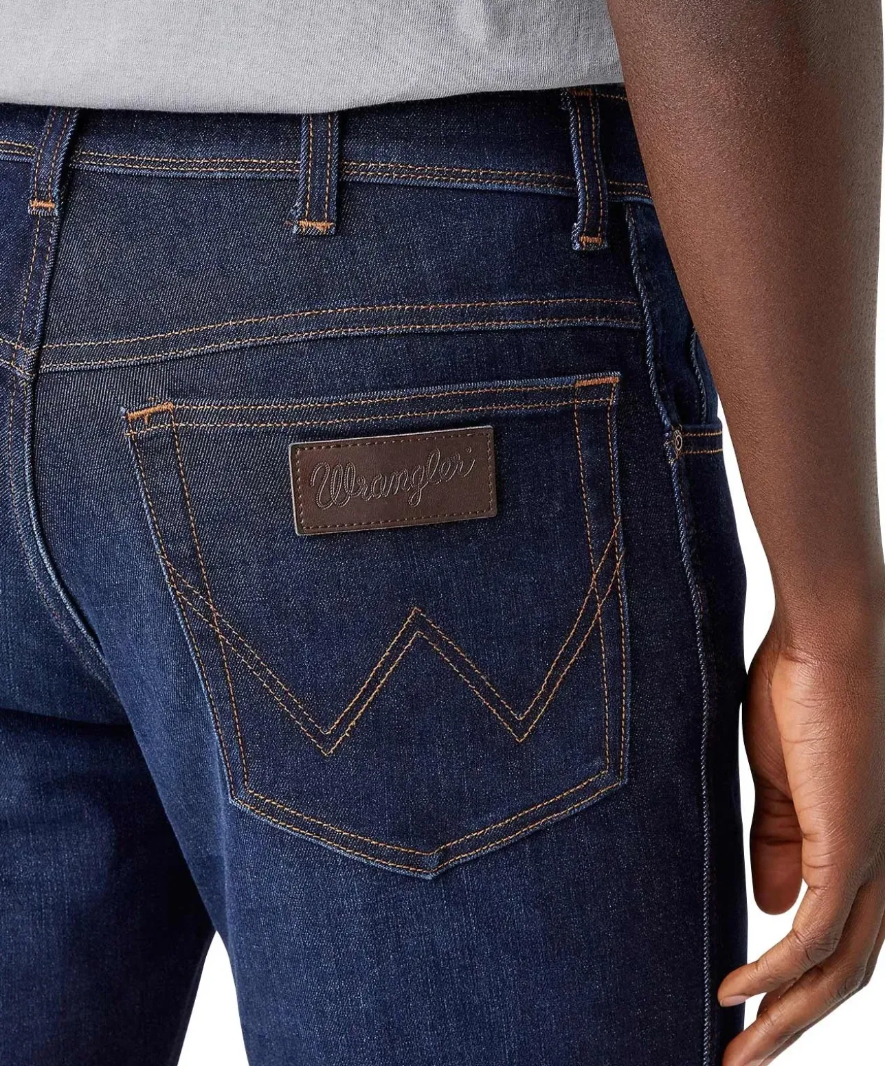 Wrangler Jeans Texas Slim in blauem Lucky Star