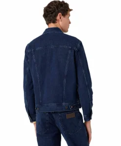 Wrangler Jeansjacke aus Bio-Baumwolle in Coalblue Stone