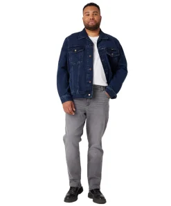 Wrangler Jeansjacke aus Bio-Baumwolle in Coalblue Stone