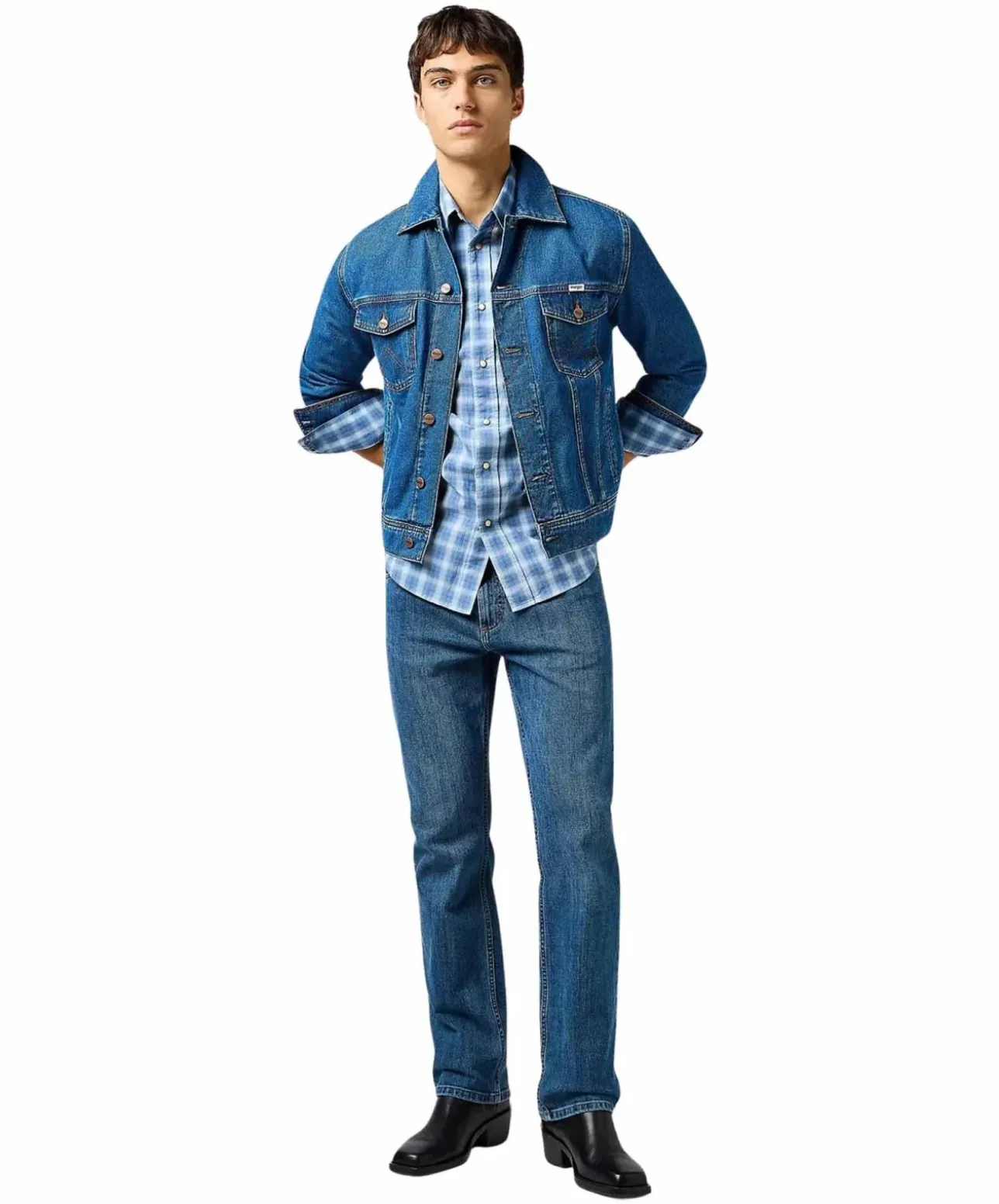 Wrangler Jeansjacke Classic in Stonewash