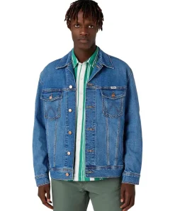 Wrangler Jeansjacke mit Anti Fit in Stonewash
