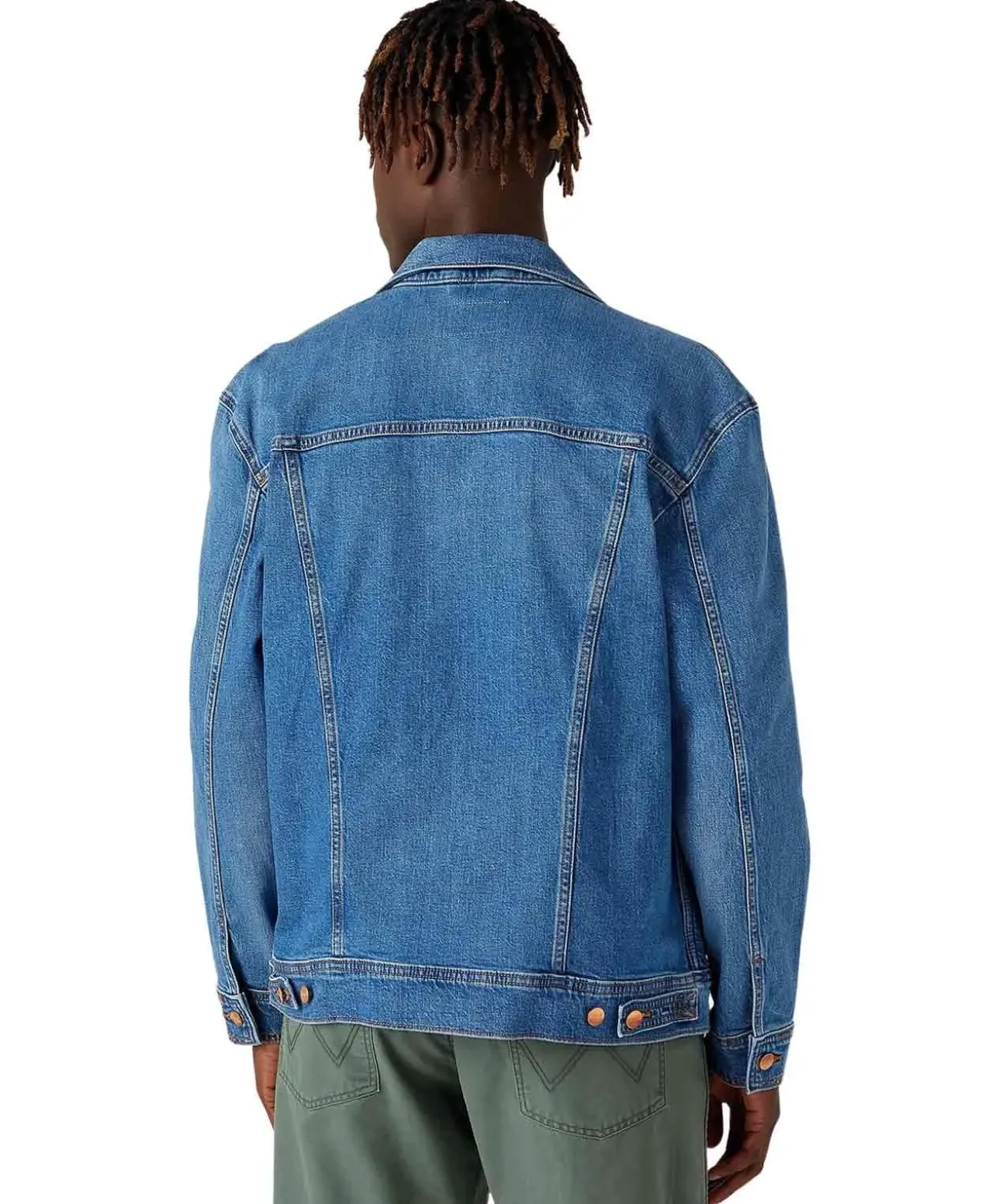 Wrangler Jeansjacke mit Anti Fit in Stonewash
