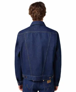 Wrangler Jeansjacke 124MJ in Rinse mit Western-Details