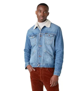 Wrangler Jeansjacke Sherpa mit Teddy-Futter in 3 Years