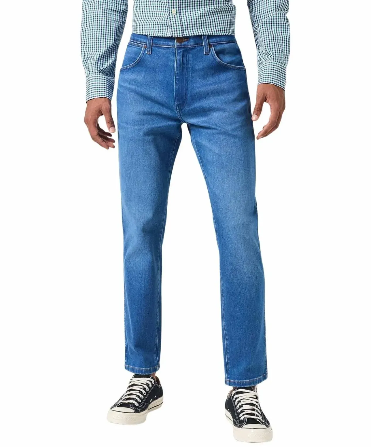 Wrangler Larston Jeans in blauer Rustic-Waschung
