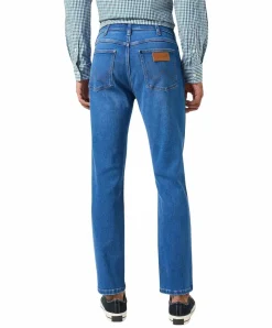Wrangler Larston Jeans in blauer Rustic-Waschung