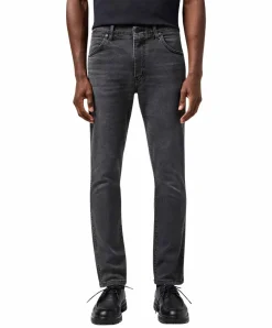 Wrangler Larston Jeans Slim Tapered in grauem Used-Look