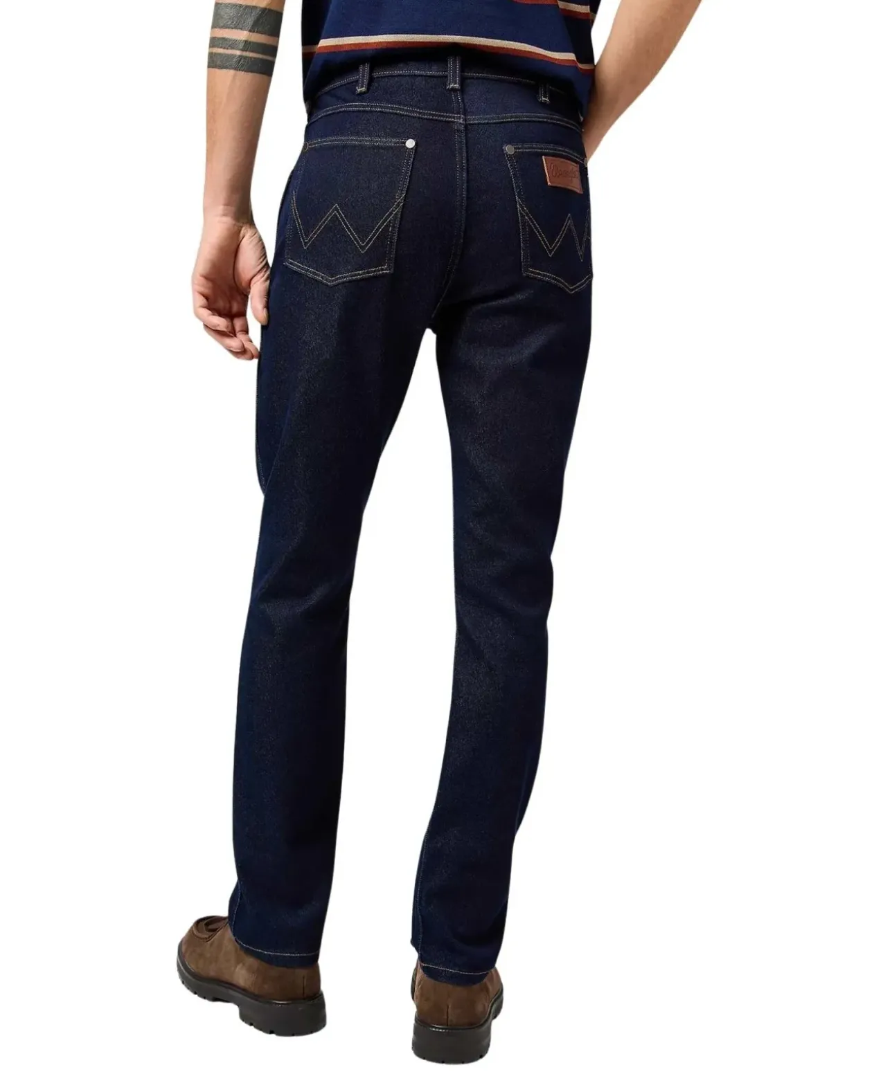 Wrangler Larston Jeans Tapered Fit in Rinse-Waschung