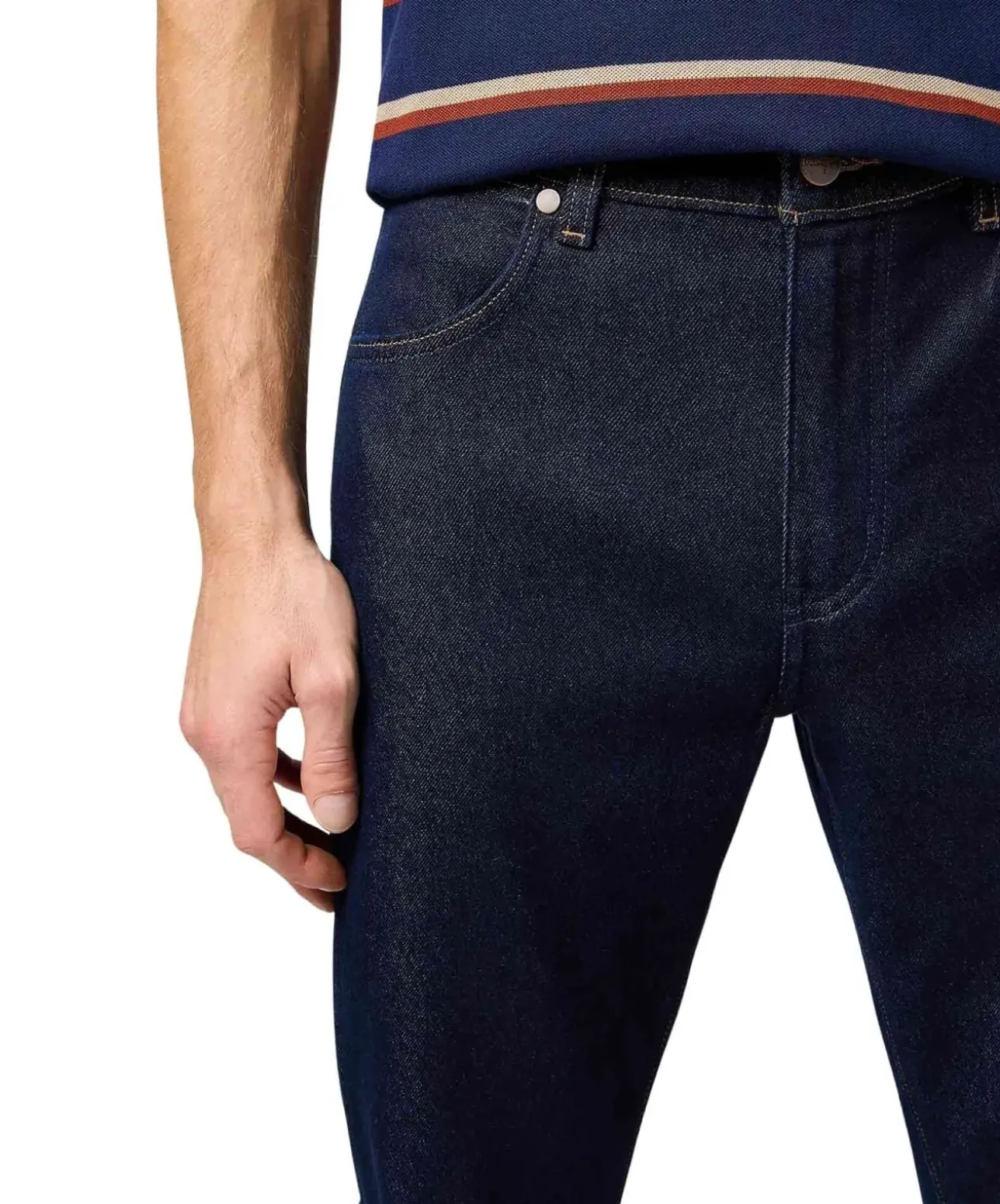 Wrangler Larston Jeans Tapered Fit in Rinse-Waschung
