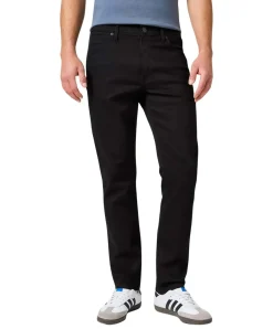 Wrangler Larston Jeans Tapered in Schwarz Deep Ink