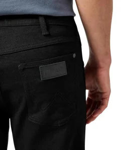 Wrangler Larston Jeans Tapered in Schwarz Deep Ink
