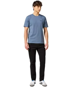 Wrangler Larston Jeans Tapered in Schwarz Deep Ink