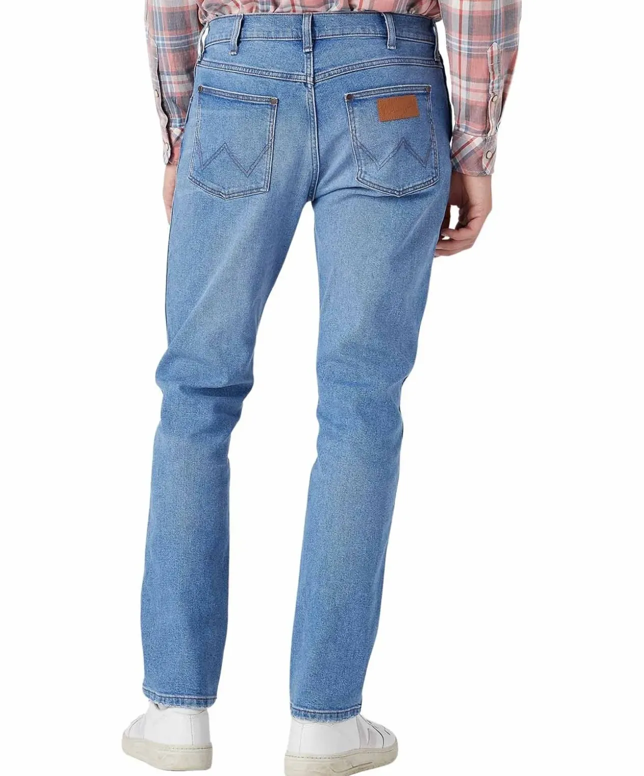 Wrangler Larston Jeans Tapered in hellblauer Waschung