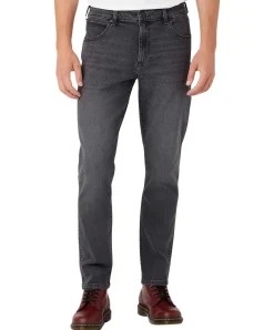 Wrangler Larston Jeans Tapered in Dunkelgrau