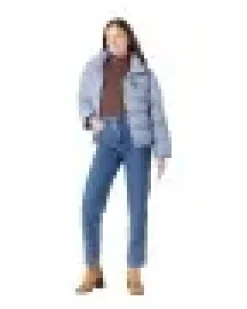 Wrangler Mom Jeans Straight Leg in Stonewash