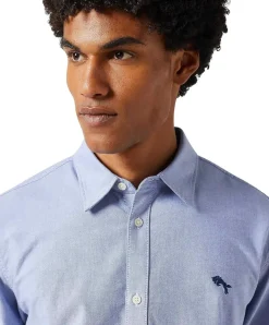 Wrangler Oxford-Hemd in hellblau mit kleinen Logo