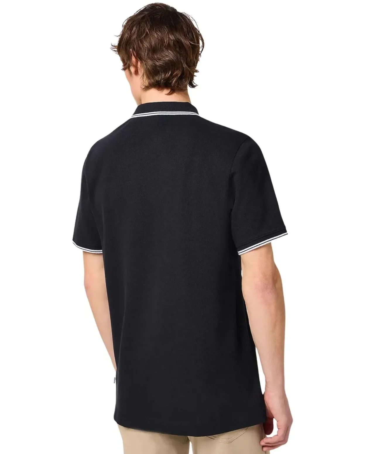 Wrangler Poloshirt in Schwarz mit Gesticktes Logo