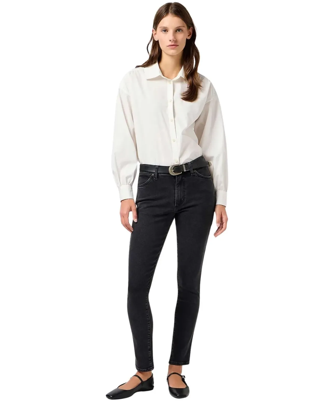 Wrangler Skinny Jeans Sienna in Sultry Blackout