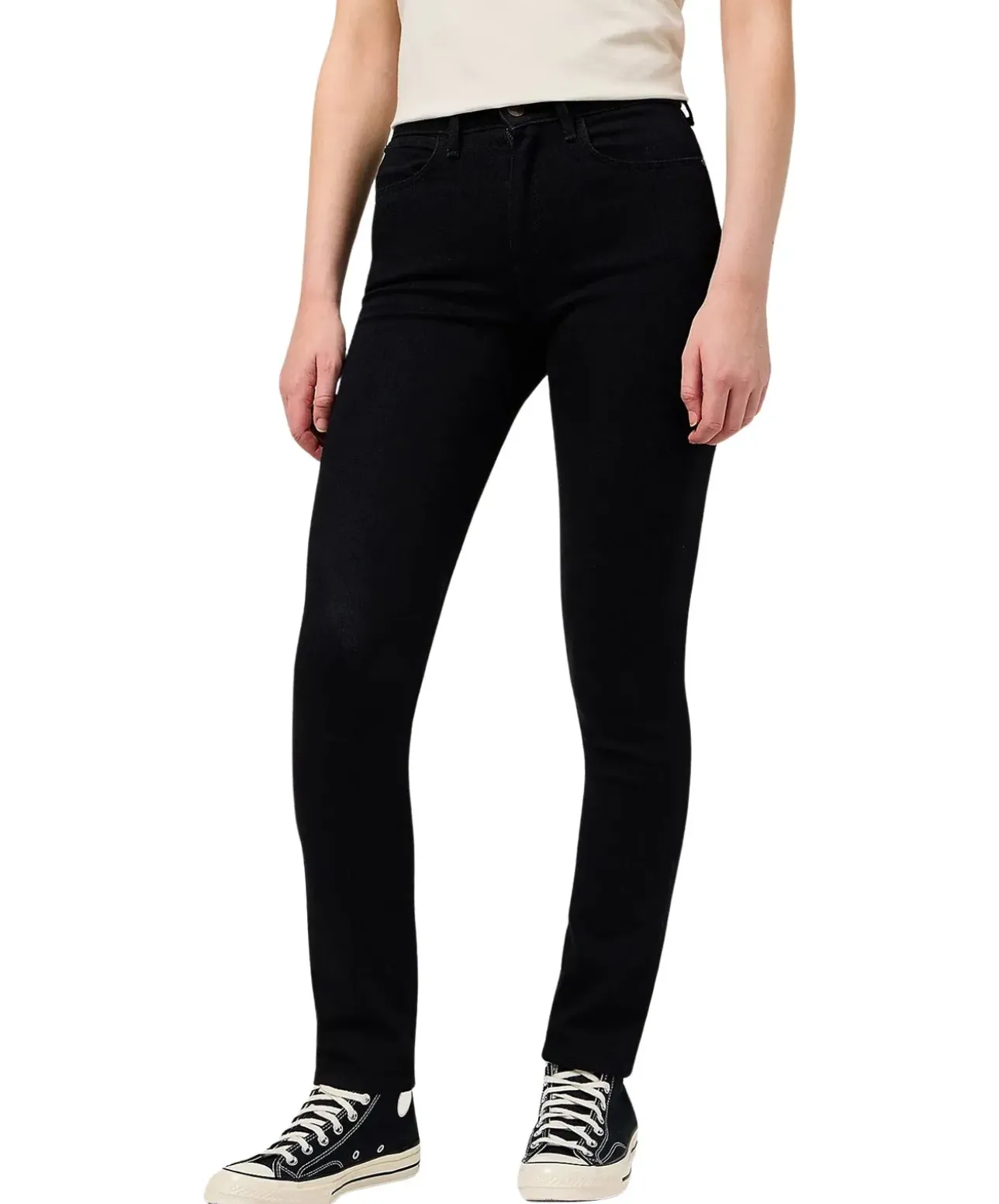 Wrangler Slim Jeans in Retro Schwarz
