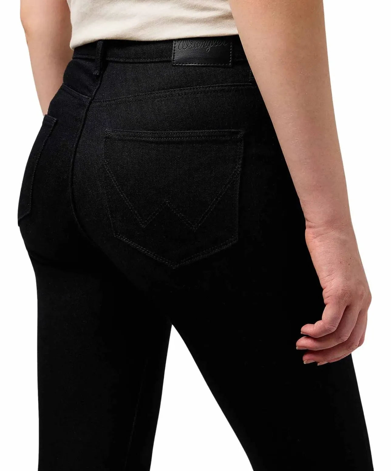 Wrangler Slim Jeans in Retro Schwarz