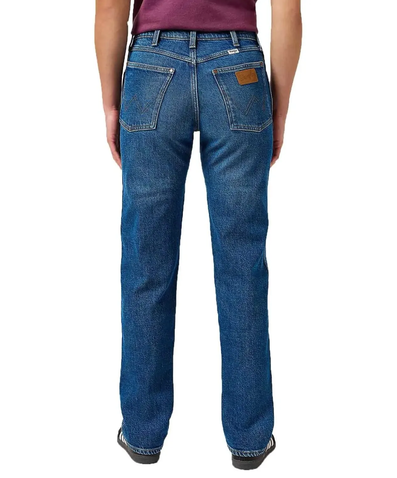 Wrangler Straight Fit Jeans blauer Sunset-Waschung