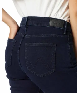 Wrangler Straight Jeans Body Bespoke in Blue Black
