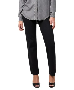 Wrangler Straight Jeans in Schwarz mit mittelhohem Bund
