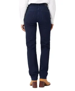 Wrangler Straight Jeans in dunkelblau mit mittelhohem Bund