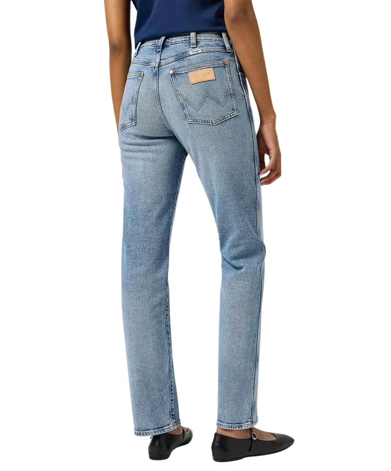 Wrangler Straight Jeans Sunset in Frosty Silver