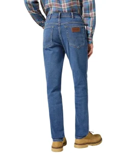 Wrangler Texas Slim Jeans in Ridge Waschung