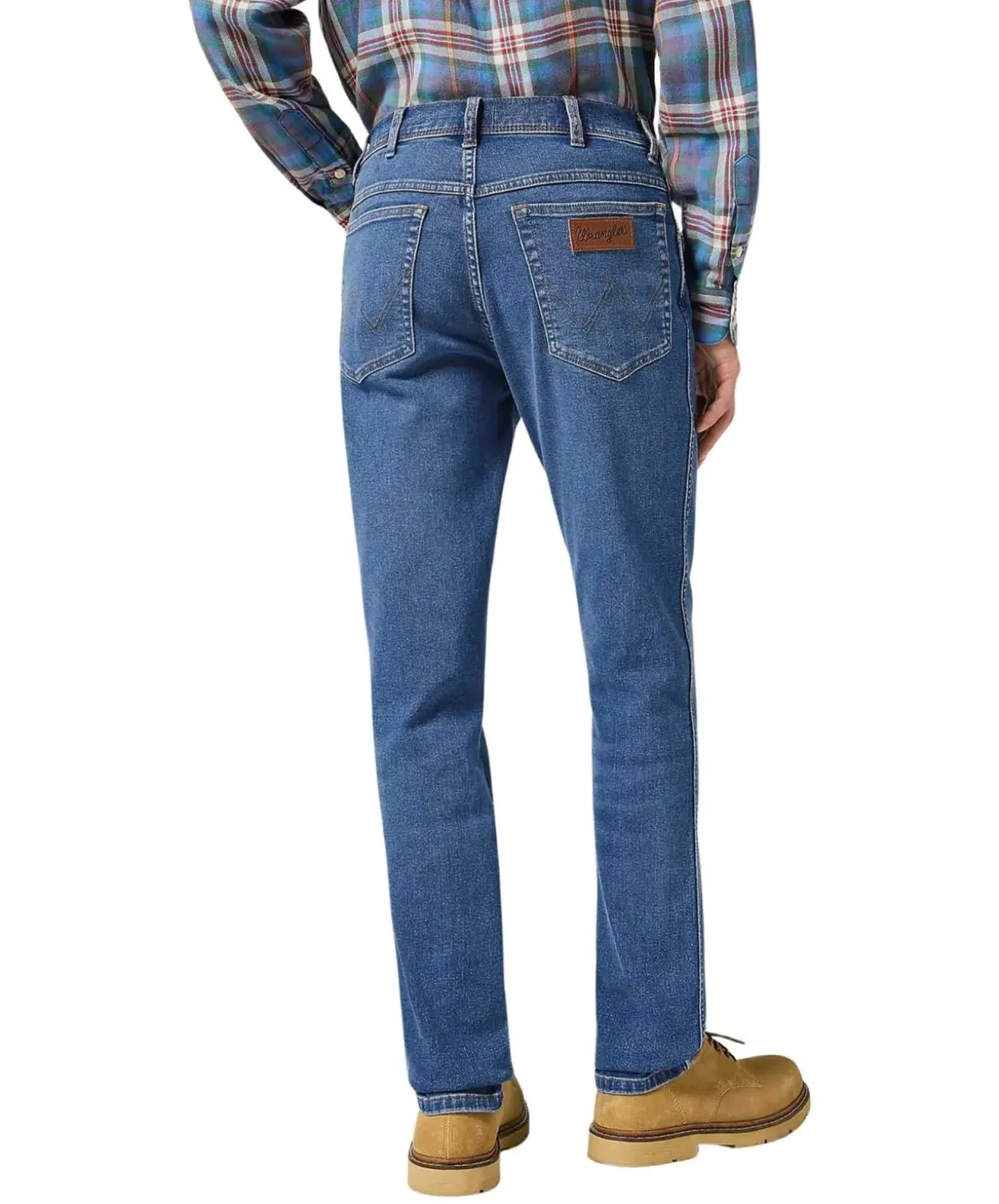 Wrangler Texas Slim Jeans in Ridge Waschung