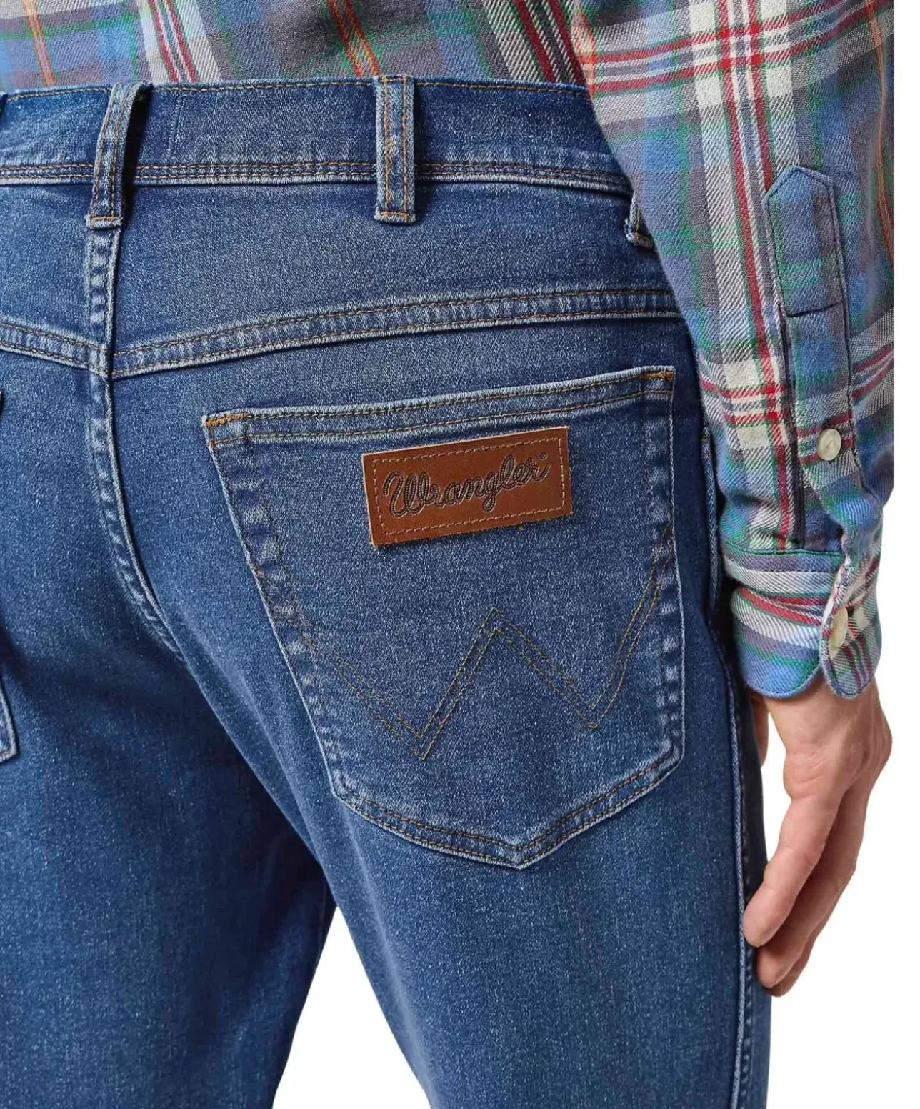 Wrangler Texas Slim Jeans in Ridge Waschung