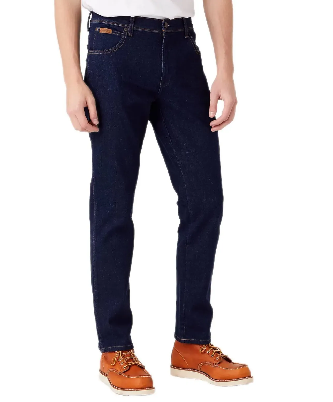 Wrangler Texas Slim Jeans in dunklem Rinsewash