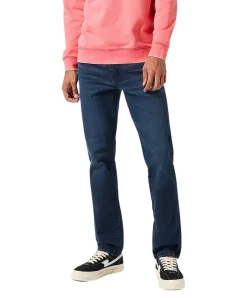 Wrangler Texas Slim Jeans in blue black Waschung