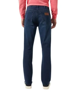 Wrangler Texas Slim Jeans in blue black Waschung