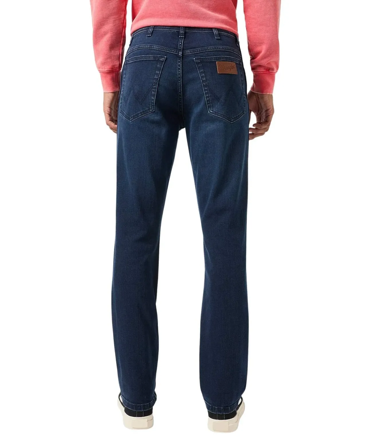 Wrangler Texas Slim Jeans in blue black Waschung