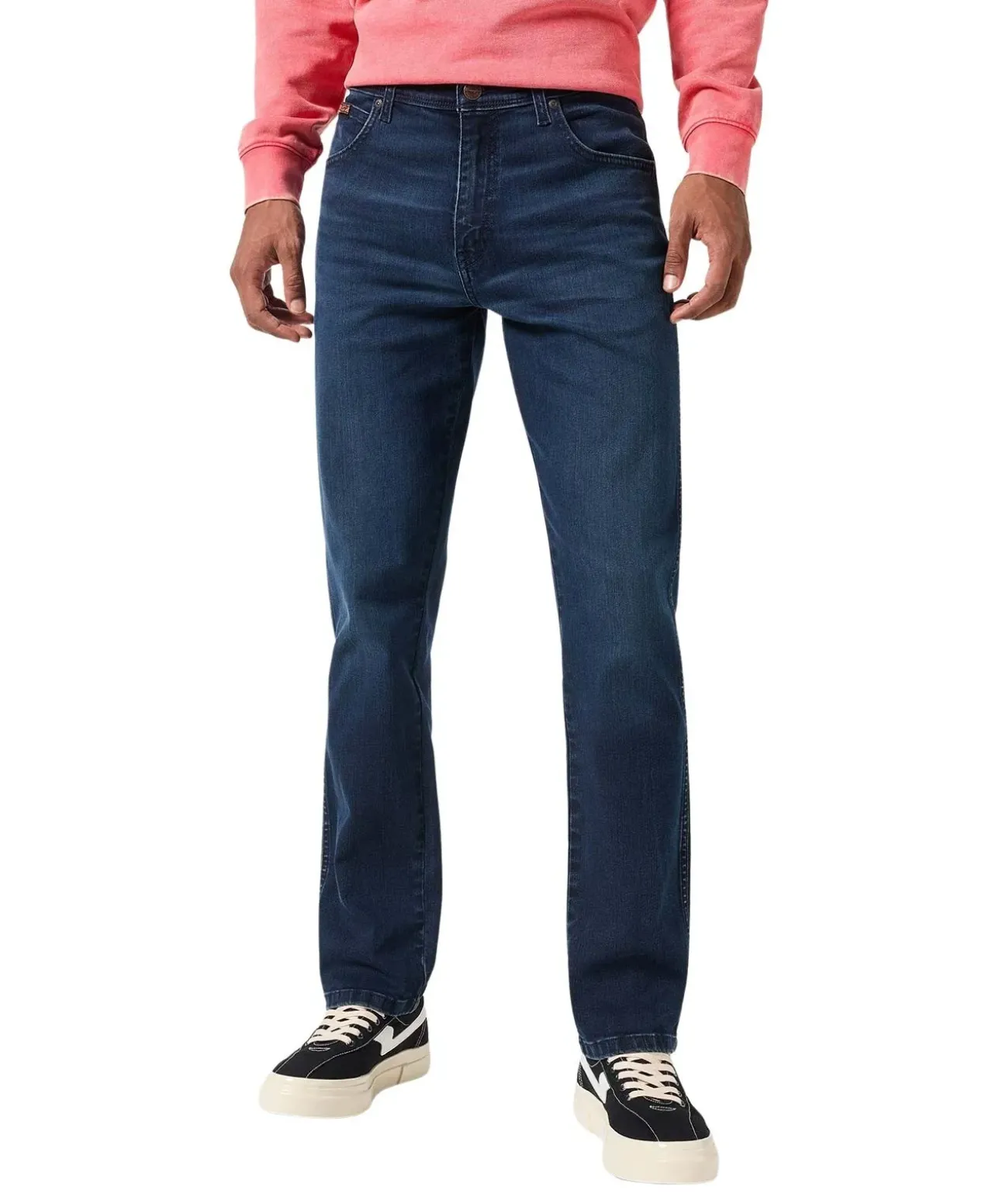 Wrangler Texas Slim Jeans in blue black Waschung