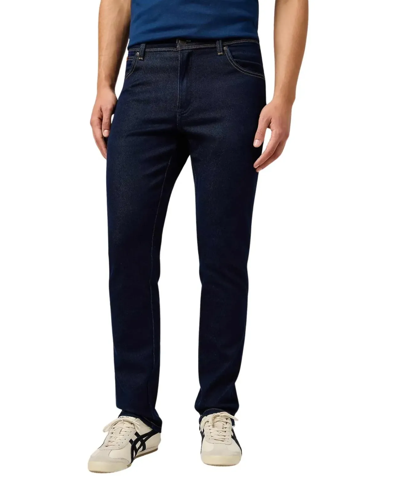 Wrangler Texas Slim Jeans in Moonlight Rinse