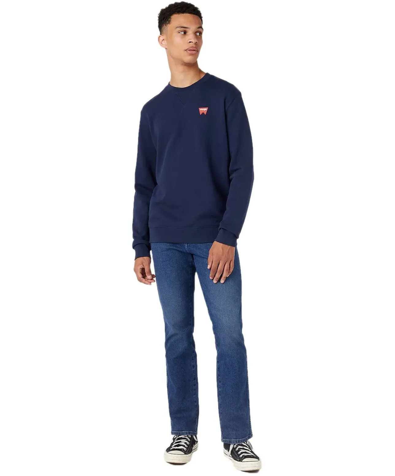 Wrangler Texas Stretch Jeans Straight Fit in Mittelblau