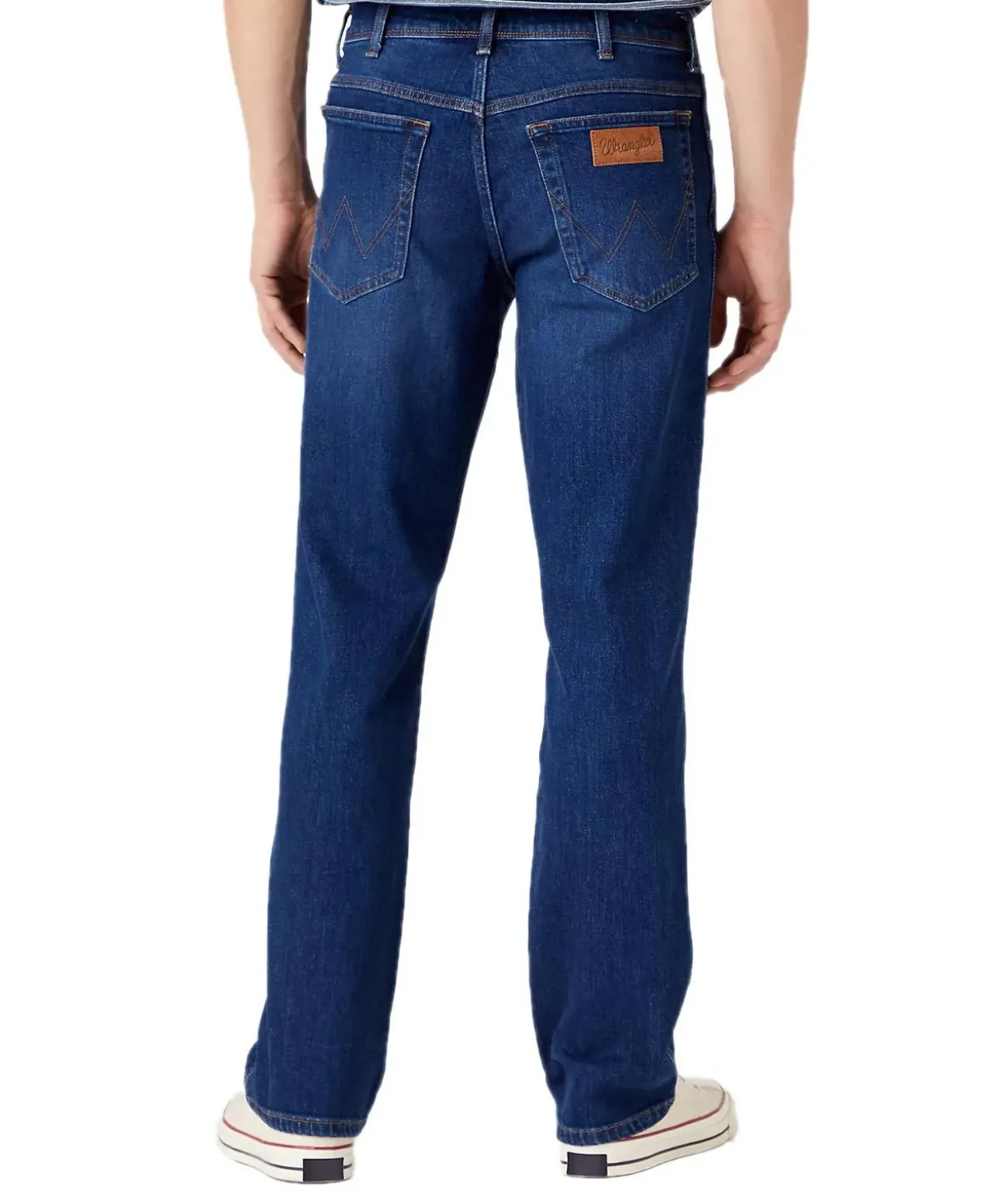 Wrangler Texas Stretch Jeans Straight Fit mit Used Look