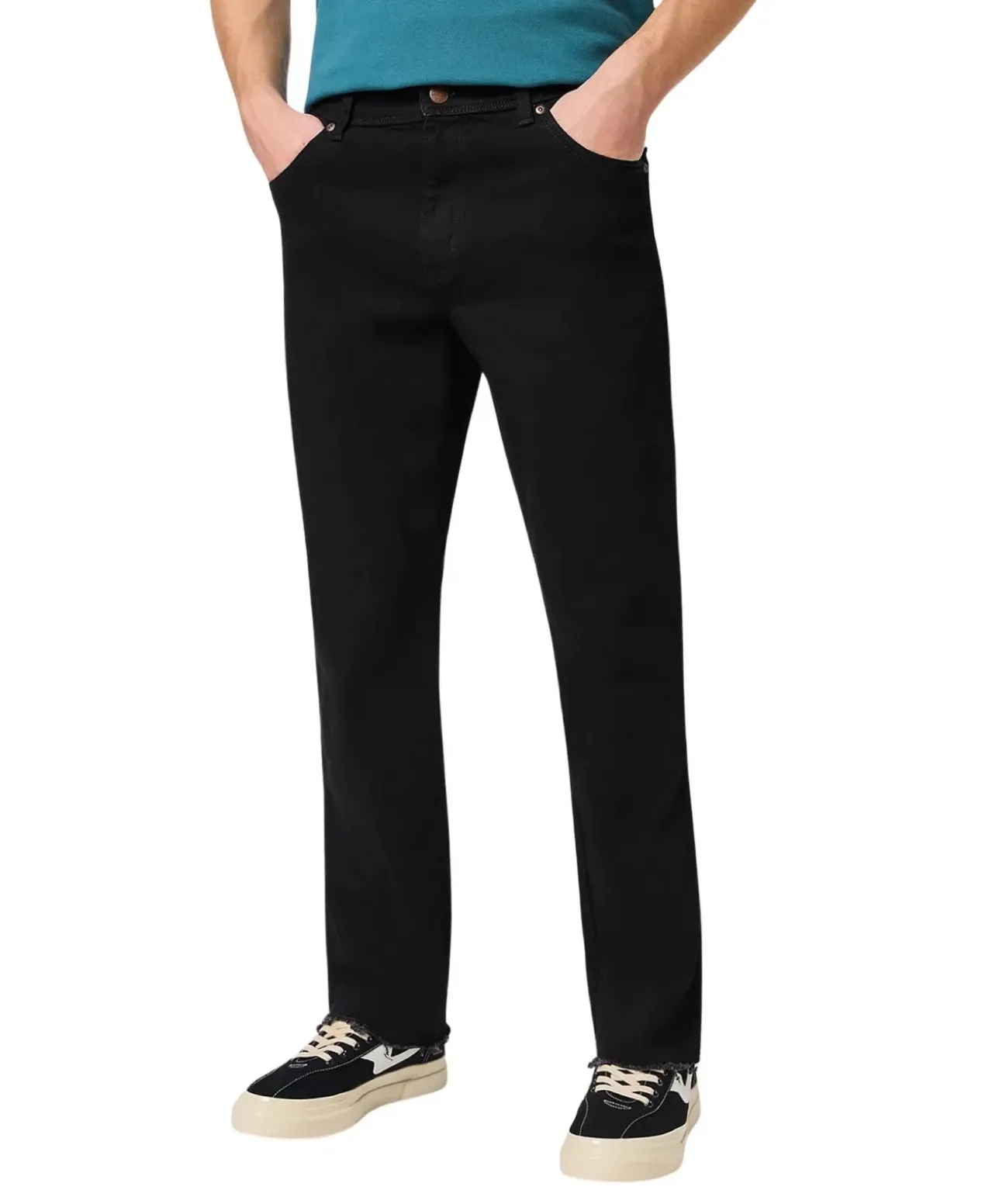 Wrangler Texas Stretch Jeans in Black Overdye