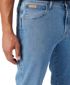Wrangler Texas Stretch Jeans in hellblauer Waschung