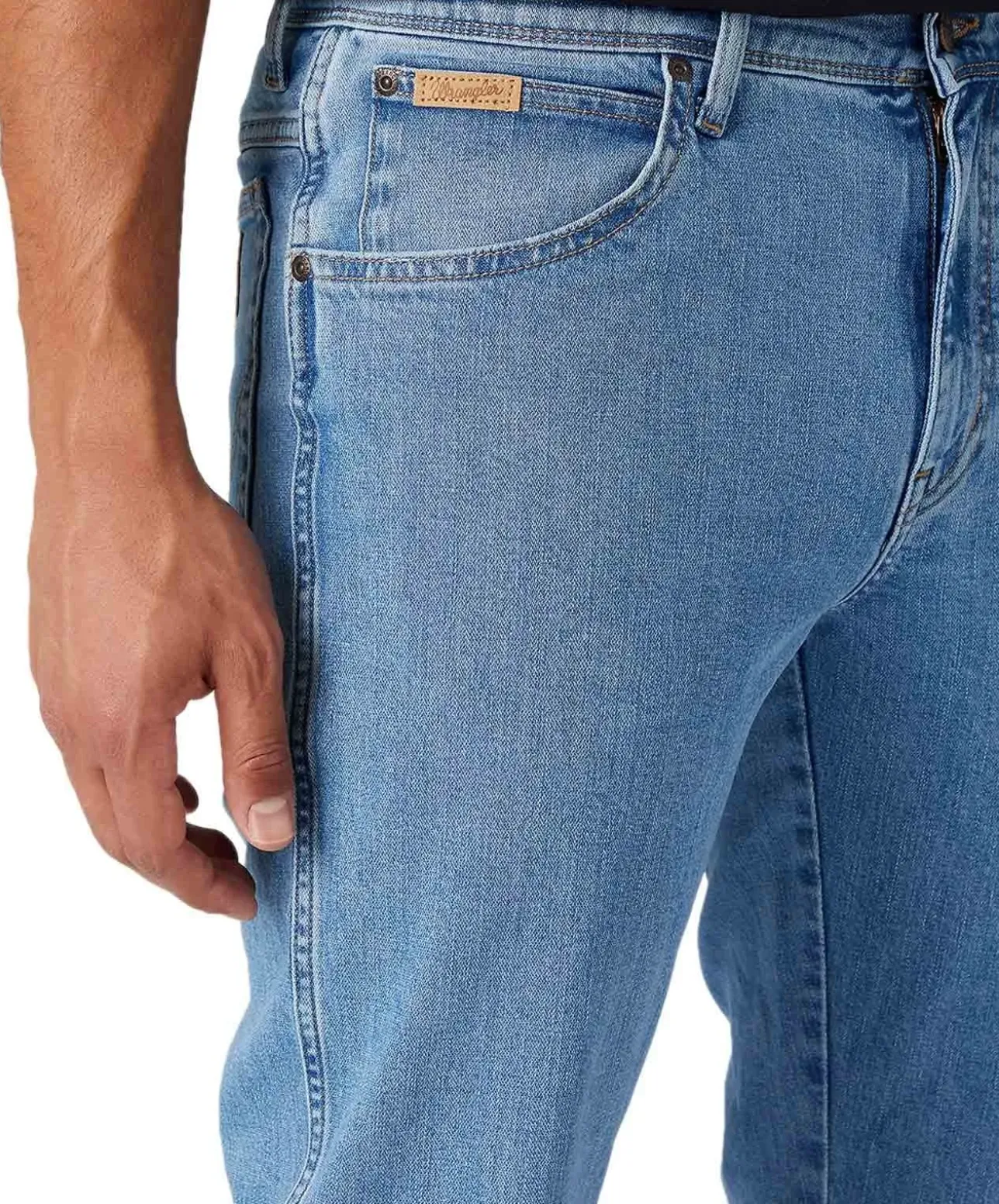 Wrangler Texas Stretch Jeans in hellblauer Waschung