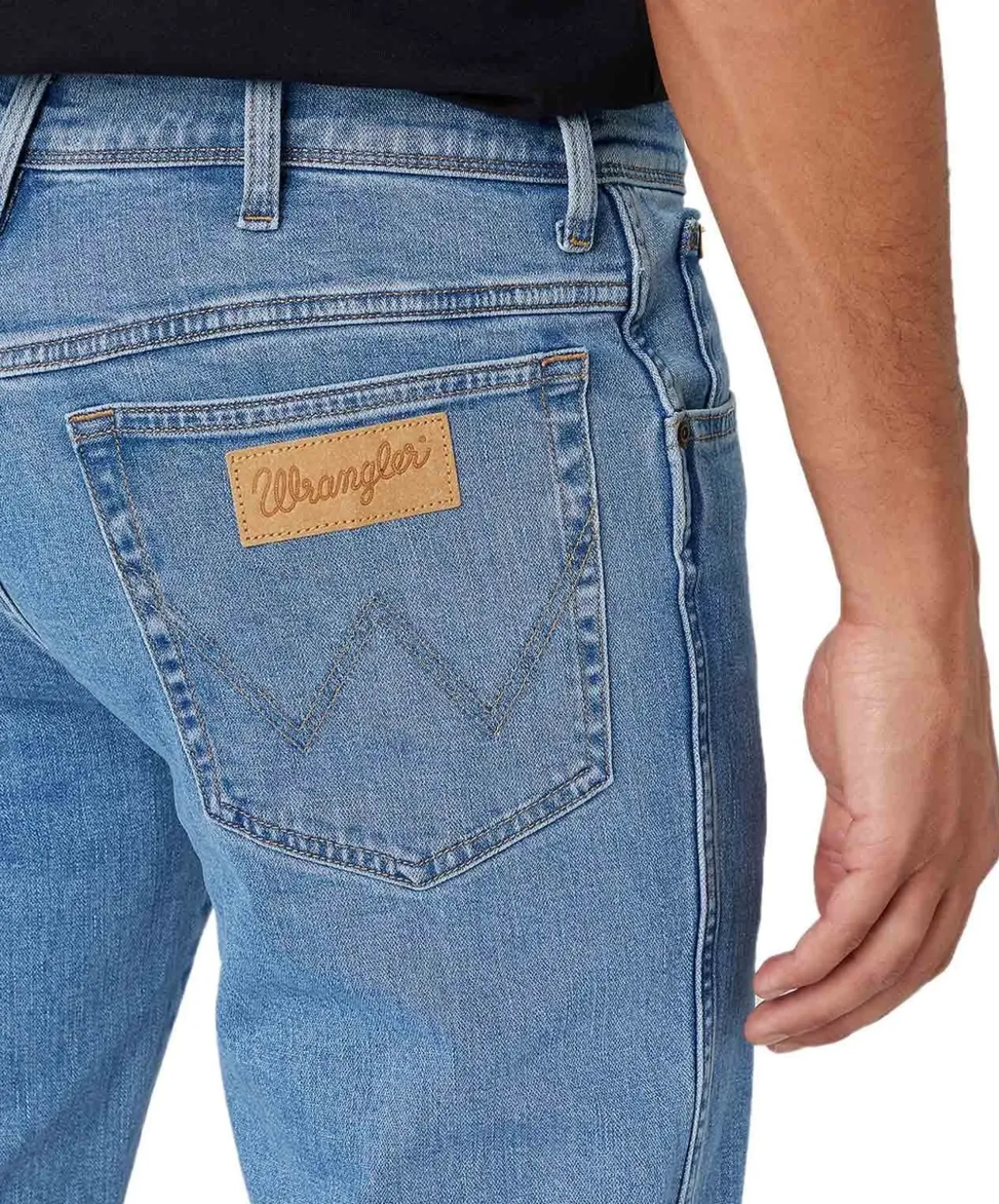 Wrangler Texas Stretch Jeans in hellblauer Waschung