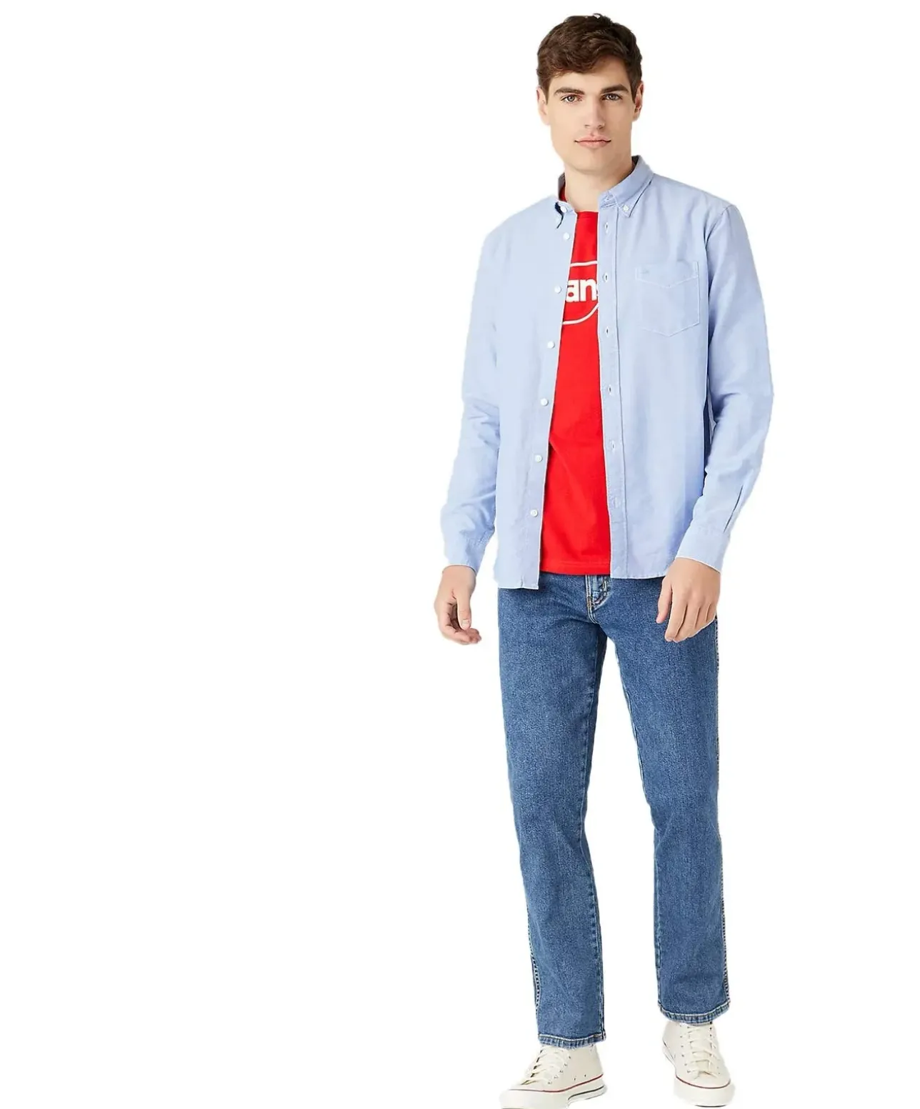Wrangler Texas Stretch Regular Fit in Stonewash