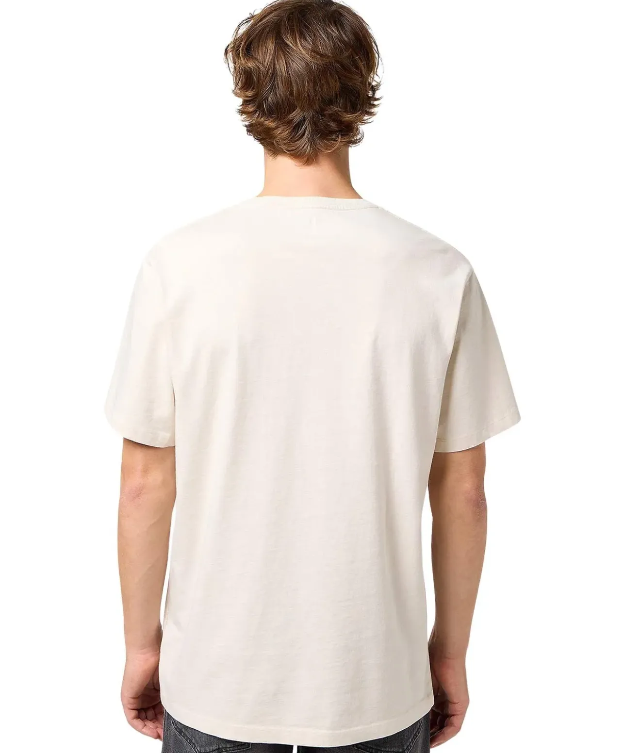 Wrangler T-Shirt Frame mit Logo in Beige