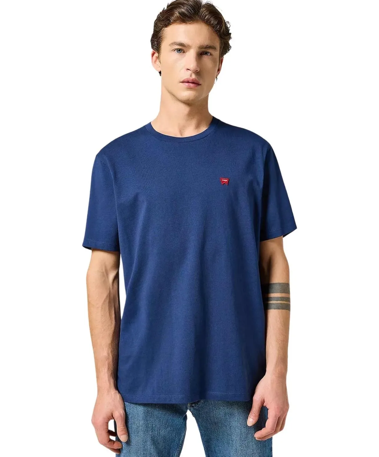 Wrangler T-Shirt Sign Off Tee in Dunkelblau