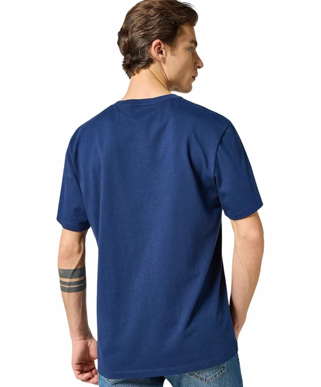 Wrangler T-Shirt Sign Off Tee in Dunkelblau