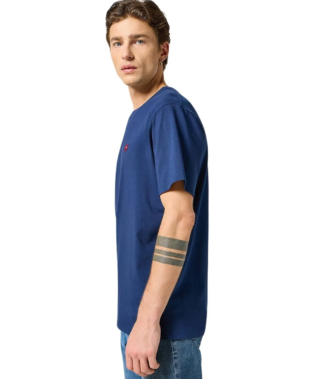 Wrangler T-Shirt Sign Off Tee in Dunkelblau