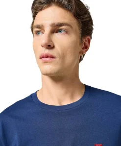 Wrangler T-Shirt Sign Off Tee in Dunkelblau